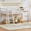 Vida Designs (White) Sydney High Sleeper Bunk Bed with Storage Ladder 4