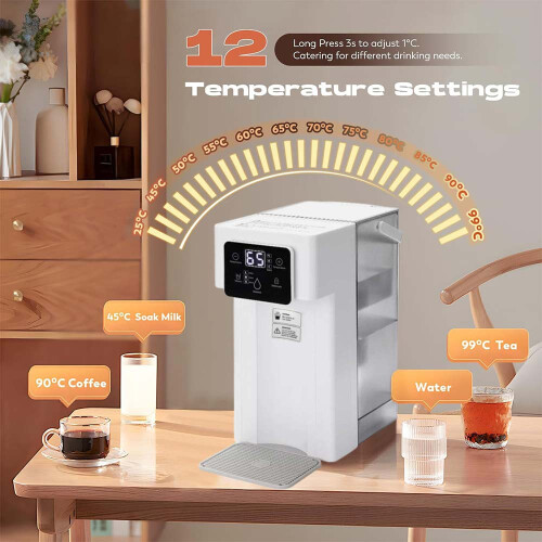 Instant Hot Water Dispenser Machine Table Top Fast Heating 3L