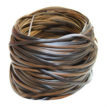 Plastic Rattan Repair Set 32m Flat High-Strength Synthetic Rattan Outdoor - Wicker Repair Kit, Brown