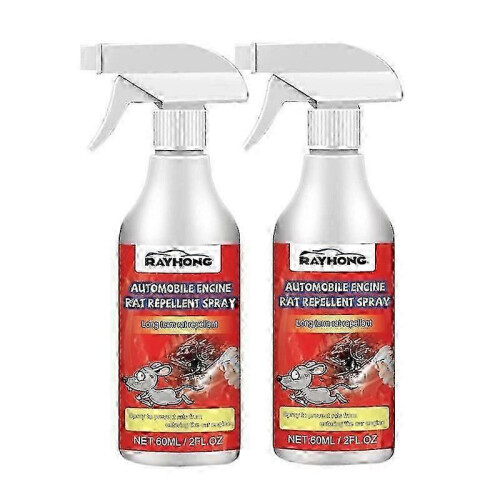 (2pcs) 1-3pcs Automobile Engine Rat Mouse Repellent Spray Natural Vehicle Protection