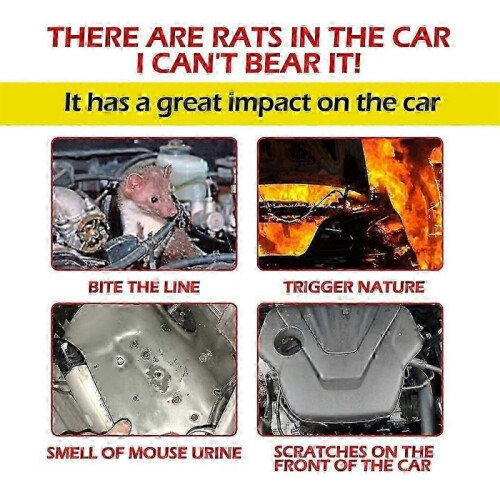 (1pcs) 1-3pcs Automobile Engine Rat Mouse Repellent Spray Natural Vehicle Protection 2