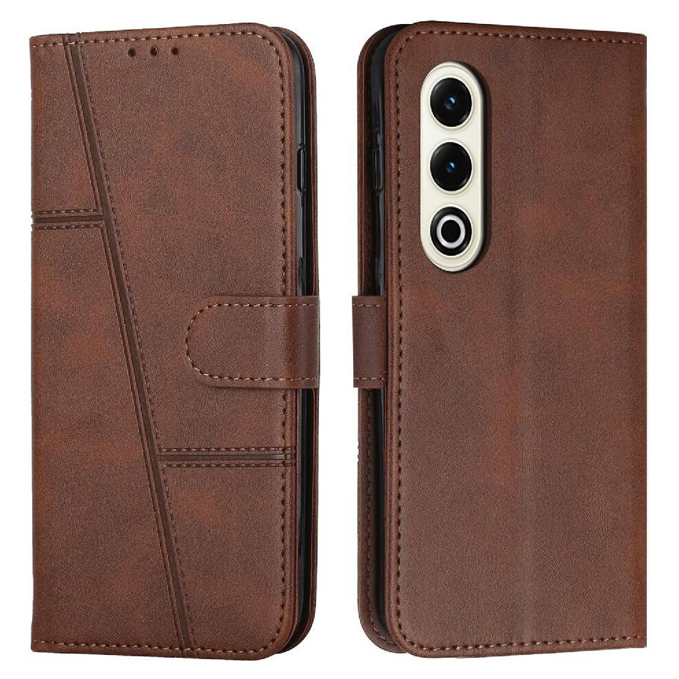 (Brown) Case For Itel S25 Shockproof Flip Cover Pu Leather Card Insertion Side Buckle Full Protection Brown 764563155118