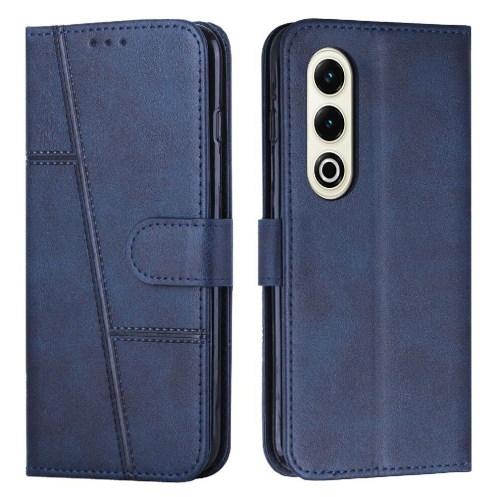 (Blue) Case For Itel S25 Shockproof Flip Cover Pu Leather Card Insertion Side Buckle Full Protection Blue 764563155132