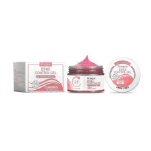 (Pink Peach 80G) Hoegoa Hair-Styling Gel Broken Hair Fetal Hair Bangs Shape Gentle Soft Moisturizing Care Hair Natural Pomade