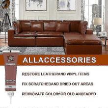 (Coffee color) Leather Repair Filler for Filling Holes Scuffs Scratches Heavy Cracking restorer