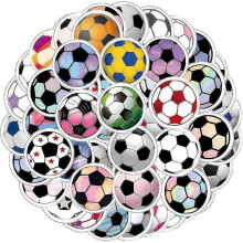 60pcs Soccer Stickers, Waterproof Soccer Sports Stickers for Water Bottles Laptop Car Luggage Mobile Phone Skateboard Decal Decor