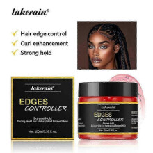 (2PCS) Strong Hold Edge Control Gel with Castor Oil, Non-Greasy, Non-Flaking, No White Cast, Long Lasting, Supports Hair Growth, For All Hair Types