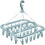 Foldable Clothes Hanger 32 Clips Multifunctional Windproof Sock Clip Plastic One Size For Clothing Storage 2