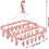 Foldable Clothes Hanger 32 Clips Multifunctional Windproof Sock Clip Plastic One Size For Clothing Storage 5