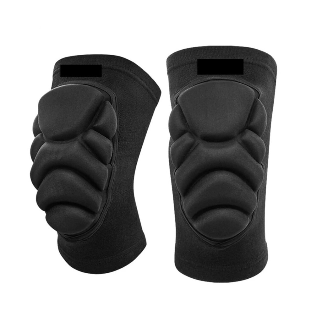 Knee Support 1 Pair Non-Slip Knee Pads With Thick Foam For Volleyball Soccer Dance Size M Color Black-image-OPC-PJFDYMT-NEW