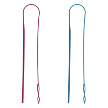 Cord Threader Tool Pack of 2, Flexible Hoodie String Threader, Sewing Loops Set, Rope Threader Clips for Jackets Coats