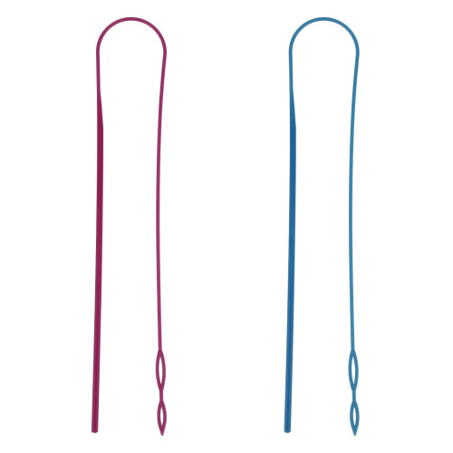 Cord Threader Tool Pack of 2, Flexible Hoodie String Threader, Sewing Loops Set, Rope Threader Clips for Jackets Coats