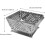 Fire Pit Portable Camping Grill Stainless Steel Campfire Grill Backyard Accessory 3
