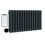 (300mm H x 605mm W, 3 Column) Wifi Electric Column Anthracite Traditional Radiator Smart 7 Day Programmable Timer App Compatibility 1