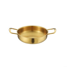 Stainless Steel Hot Pot For Ramen And Instant Noodles 20 Cm With Comfortable Handles
