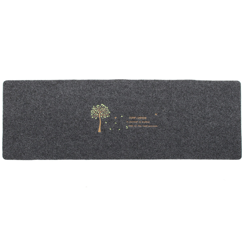 (Grey) 40x120cm Lucky Tree Non-slip Rug Door Kitchen Bathroom Toilet Floor Mat Carpet-image-OPC-PJFDZRS-NEW