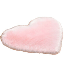 (Pink) Fluffy Area Rugs Anti-Skid Shaggy Carpet Dining Floor Door Mats Bedroom