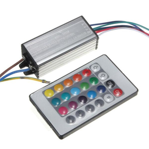 20W RGB LED Chip Light Lamp Driver Power Supply Waterproof IP66 With Remote Control 2