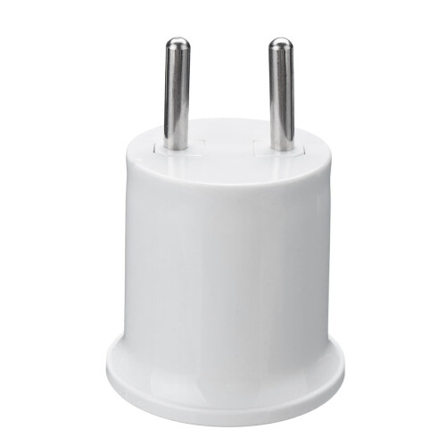 (US Plug) E27 Light Socket To EU/US Plug Holder Adapter Converter For Bulb Lamp 2