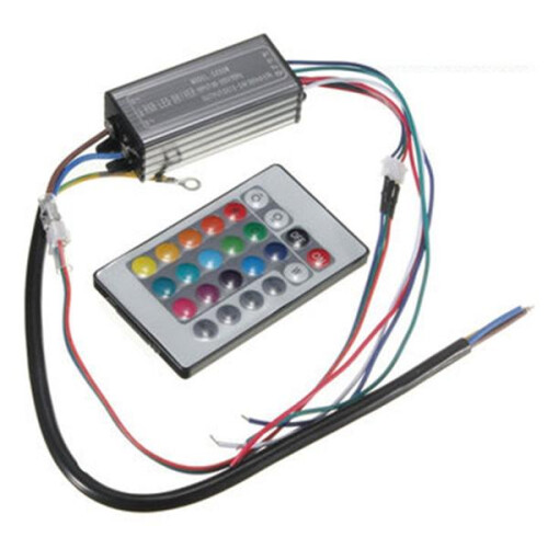 20W RGB LED Chip Light Lamp Driver Power Supply Waterproof IP66 With Remote Control 1