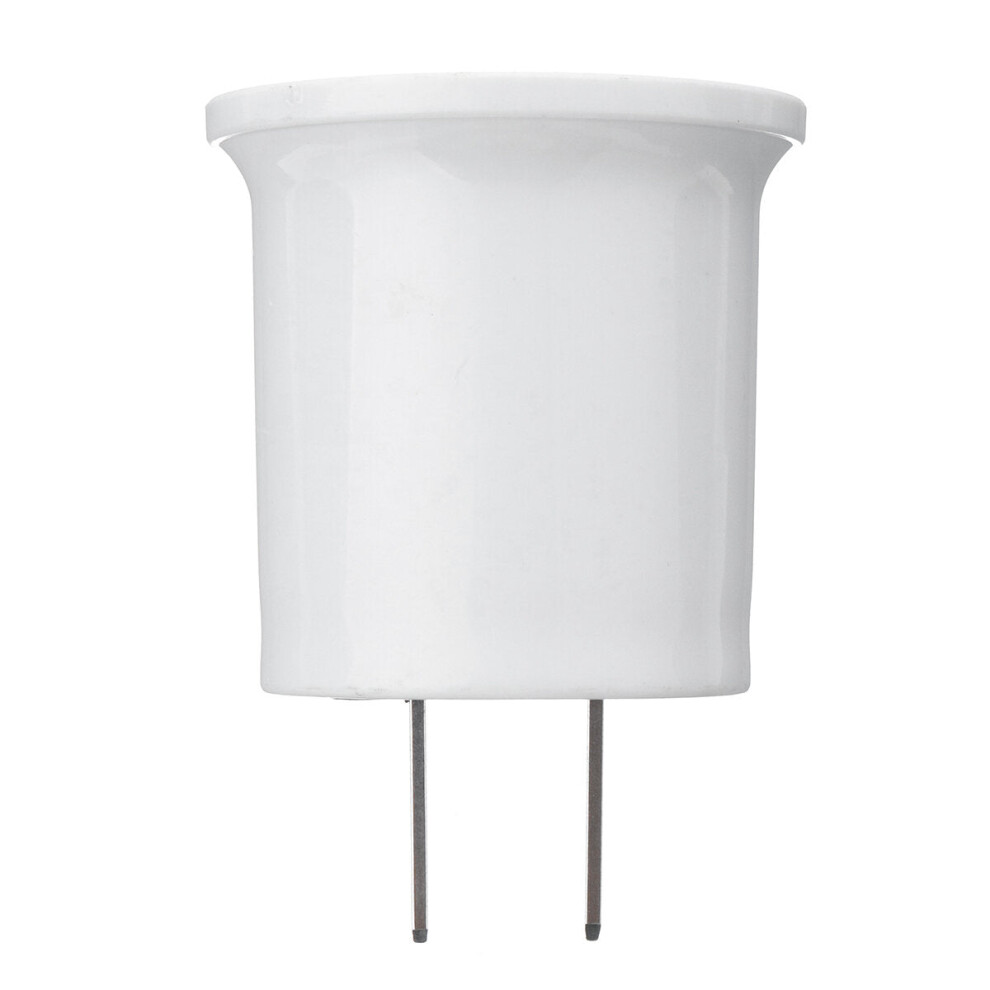 (Us Plug) E27 Socket To Eu/Us Plug Holder Adapter Converter For Bulb Lamp Light 3592643657798