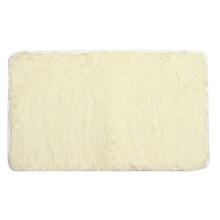 (White) 80x50cm Absrobent Shaggy Carpet Home Anti Slip Rug Bedroom Soft Mat