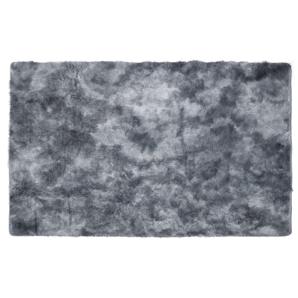 (Dark Grey) 150X240CM Tie-dyed Gradient Carpet Long-Haired Anti-slip Carpet For Bedroom Living Room Study Room-image-OPC-PJFF259-NEW