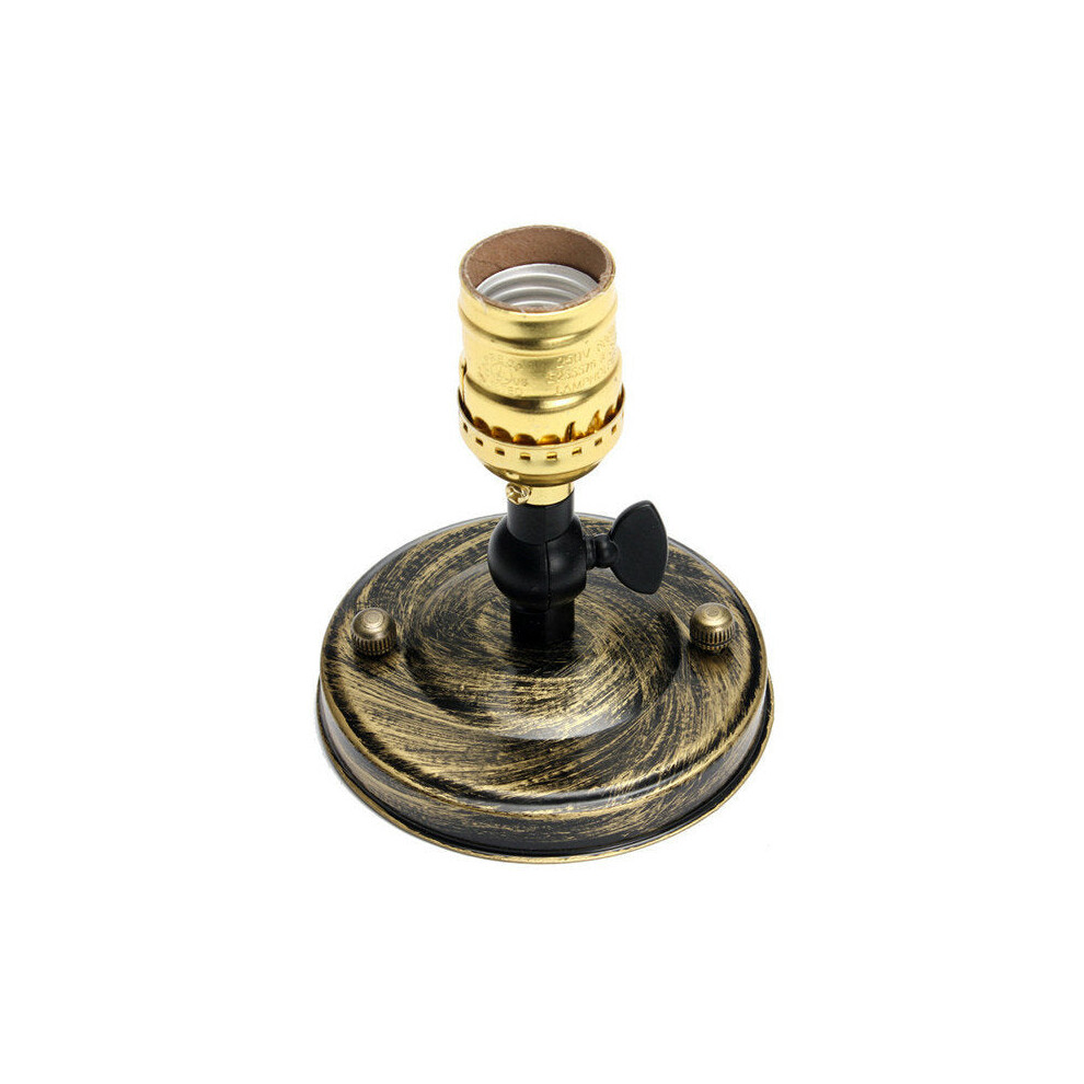 () E27/E26 Edison Vintage Bulb Socket Silver//Green Patina/Black Holder 110-240V Golden/Light/Silver 3592643657231