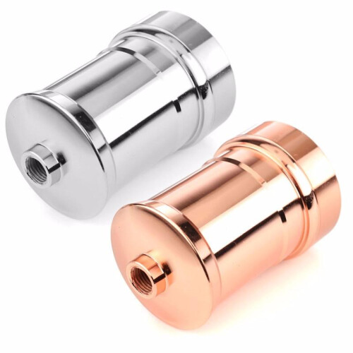 (Silvery, E26) E27 E26 Aluminium Retro Vintage Industrial Edison Screw Light Socket Lamp Holder 2