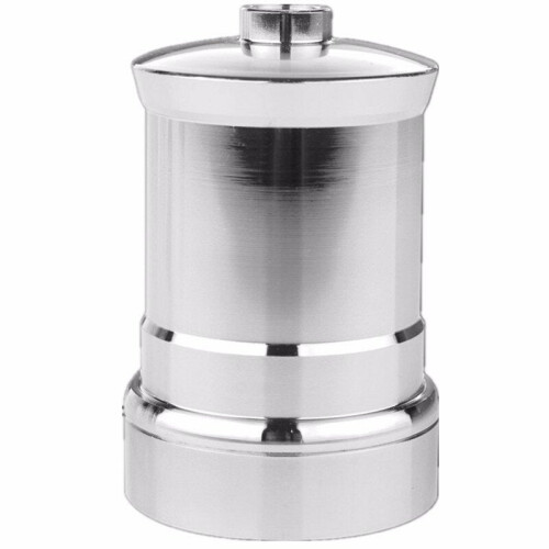 (Silvery, E26) E27 E26 Aluminium Retro Vintage Industrial Edison Screw Light Socket Lamp Holder