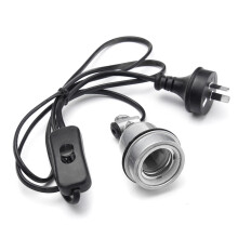 (AU Plug) E27 100W Waterproof Heat Lamp Holder For Pet With Switch US UK AU EU Plug