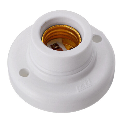 AC250V 4A Paperback Screw Base Socket Spiral E27 Lamp Holder Ligth Bulb Adapter 1