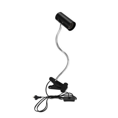 (US Plug) E27 30CM Flexible Reptile LED Light Lamp Holder Bulb Adapter Socket with Clip On Switch AC110-220V 2
