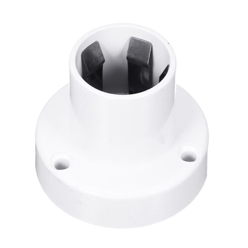 (White) AC100-240V 4A E27 Base Socket Light Bulb Adapter Aging Test Lamp Holder Surface Fixture