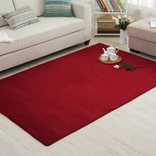(Wine Red, M) 4 Sizes Carpet Modern Living Room Area Carpet Bedroom Bedside Rug Home Decoration