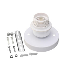 (White) 90CM E27 Pendant Light Socket Bulb Adapter Ceiling Lamp Holder for Hotel Restaurant Home Decoration AC100-220V