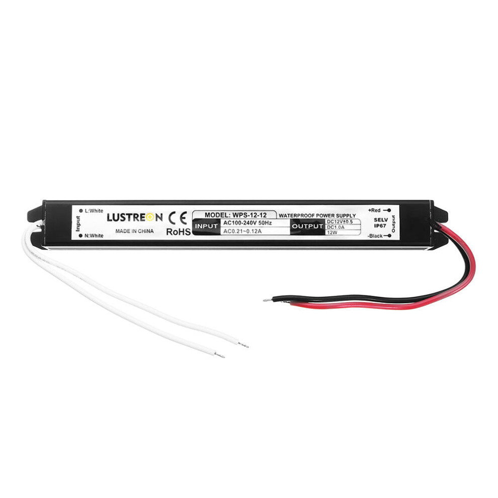 (12W) 12W 25W 36W 48W 60W Ac100-240V To Dc12v Ip67 Led Driver Power Supply Lighting Transformer 3592643656357