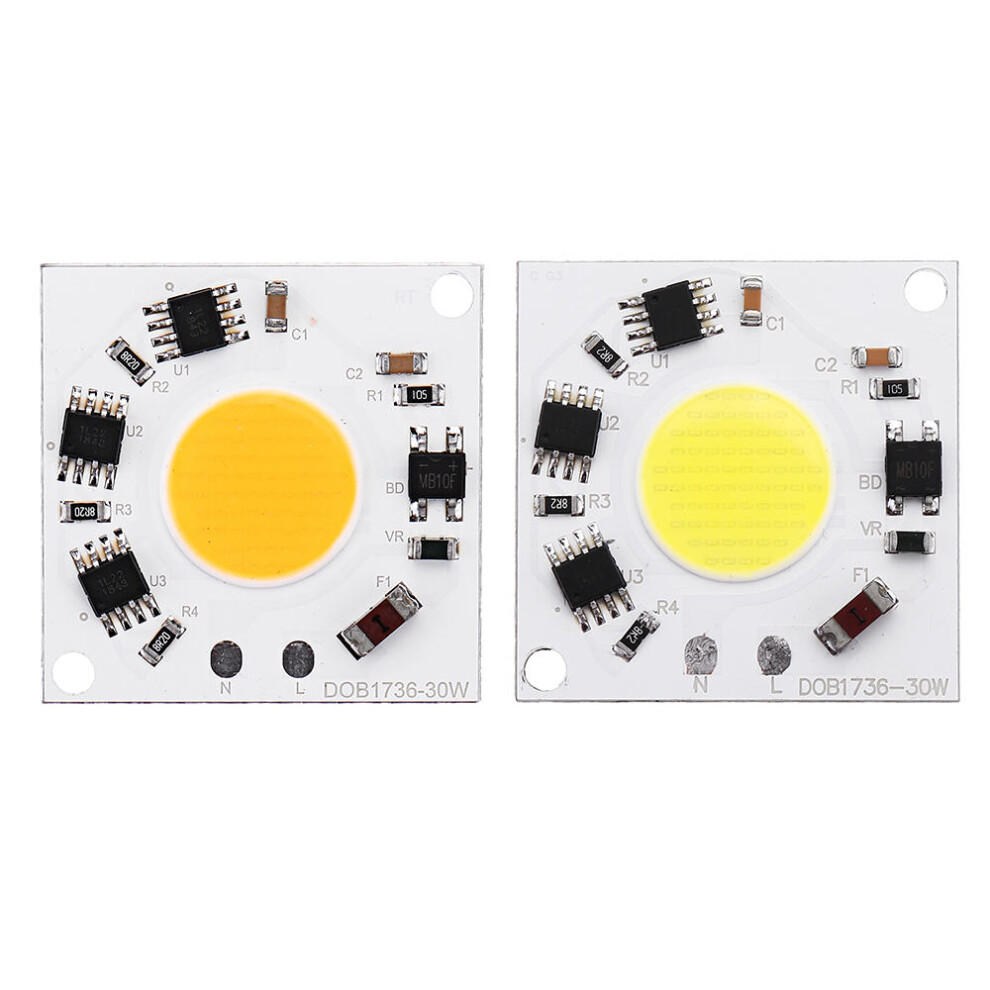 (Cold White) Ac220-240V 30W Diy Cob Led Light Chip Bulb Bead 36X36mm For Flood Light Spotlight 4250937999540