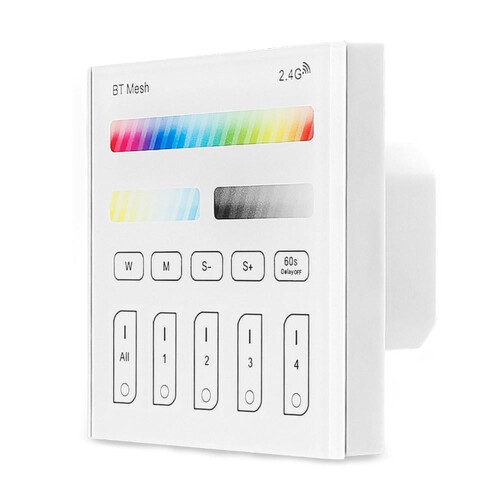 A AC100-240V Bluetooth Mesh RGBWC Remote Touch Panel Dimmer Controller for LED Lighting 1