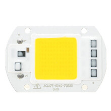 (White, AC110V) AC110V/220V 20W 30W 50W White/Warm White COB LED Chip 40X60mm for DIY Flood Light