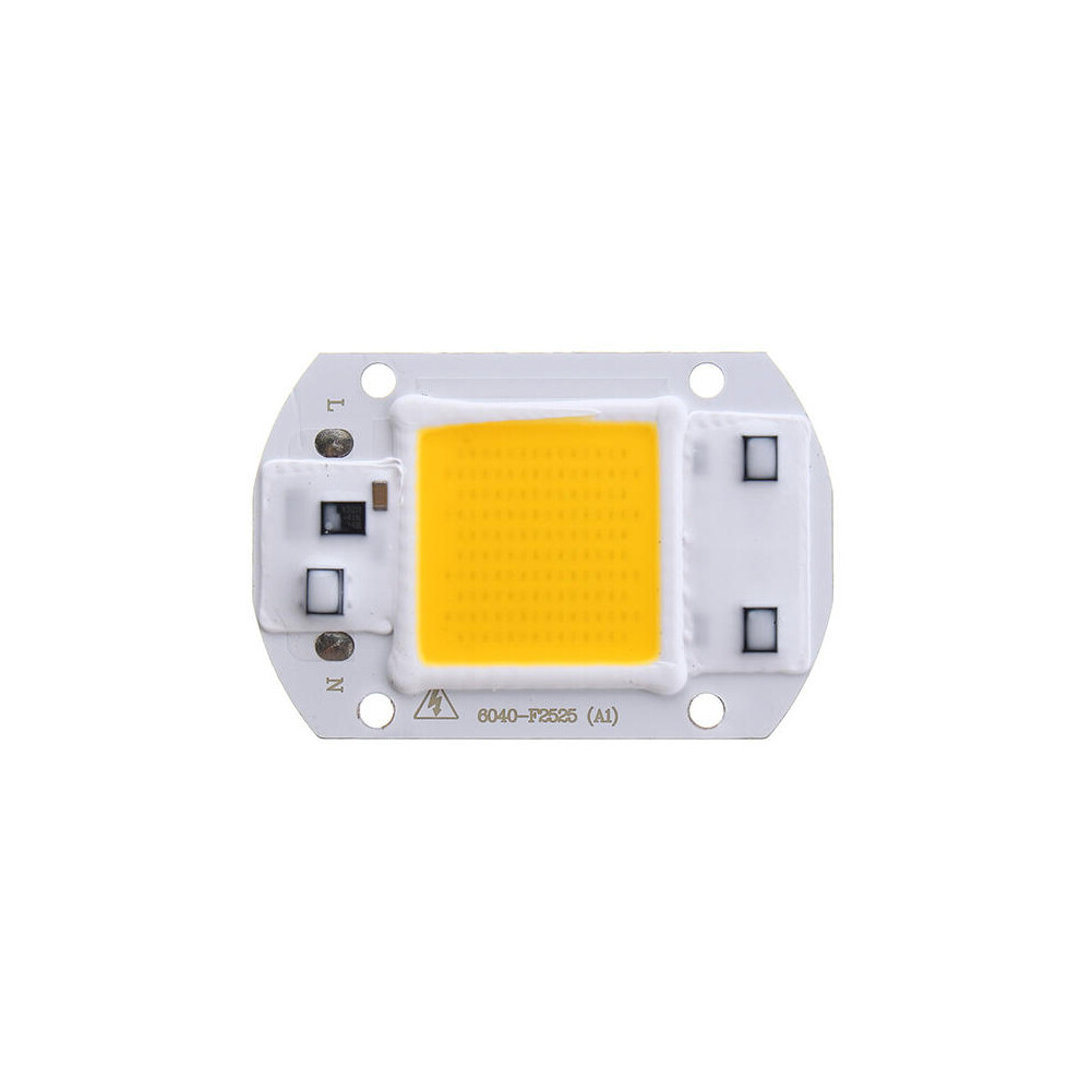(Warm White, Ac110v) Ac110v/220V 20W 30W 50W White/Warm White Cob Led Chip 40X60mm For Diy Flood Light 3592643655756