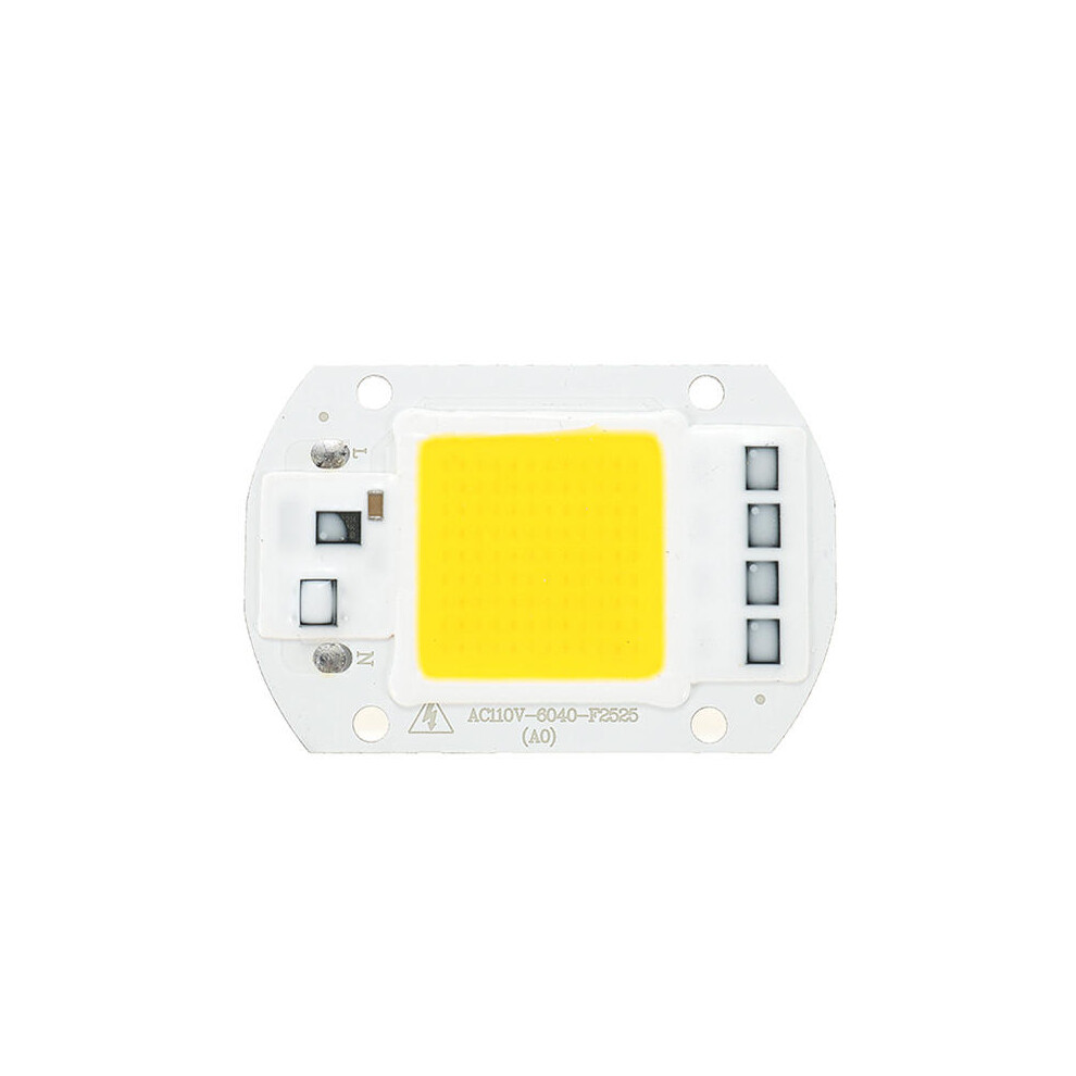 (White, Ac220v) Ac110v/220V 20W 30W 50W White/Warm White Cob Led Chip 40X60mm For Diy Flood Light 3592643655855