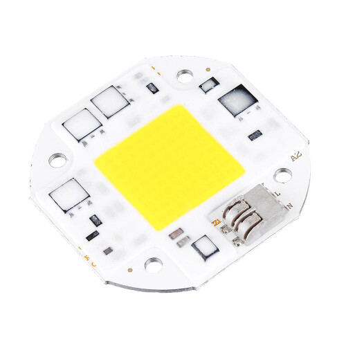 (White) 50W LED COB Bead Light DIY Lamp Chip for Floodlight AC100-260V 1