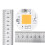 (White) 50W LED COB Bead Light DIY Lamp Chip for Floodlight AC100-260V 12