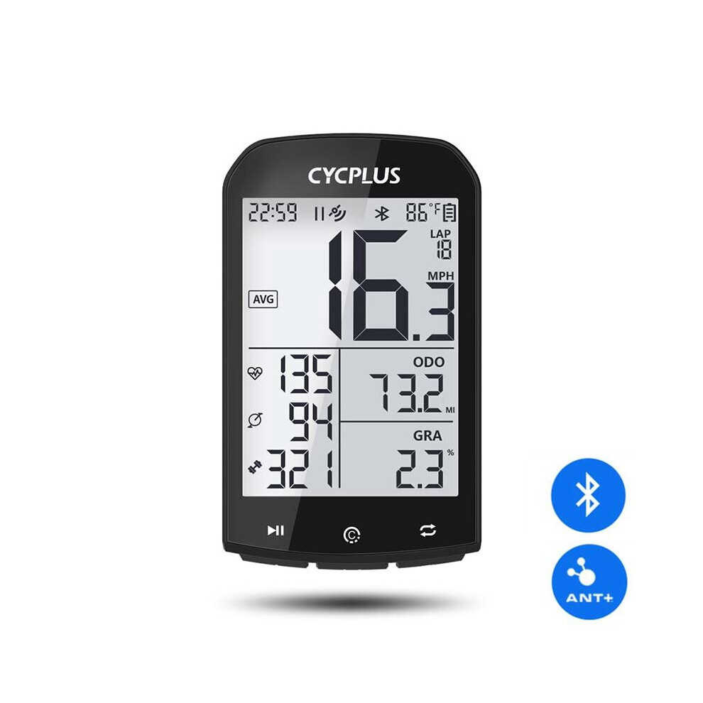 Gps Bicycle Computer Wireless With Ant+ Cycling Speedometer Waterproof Lcd Back Bike Odometer Stopwatch For Mtb Road Cycle/City Bike Light 6112212728635