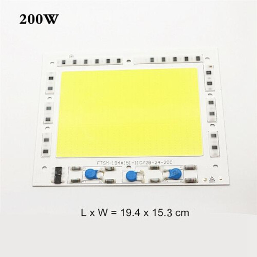 (Warm White, 200W) High Power 150W 200W Integrated COB LED Beads Chip Light Source Driverless For Floodlight AC190-240V