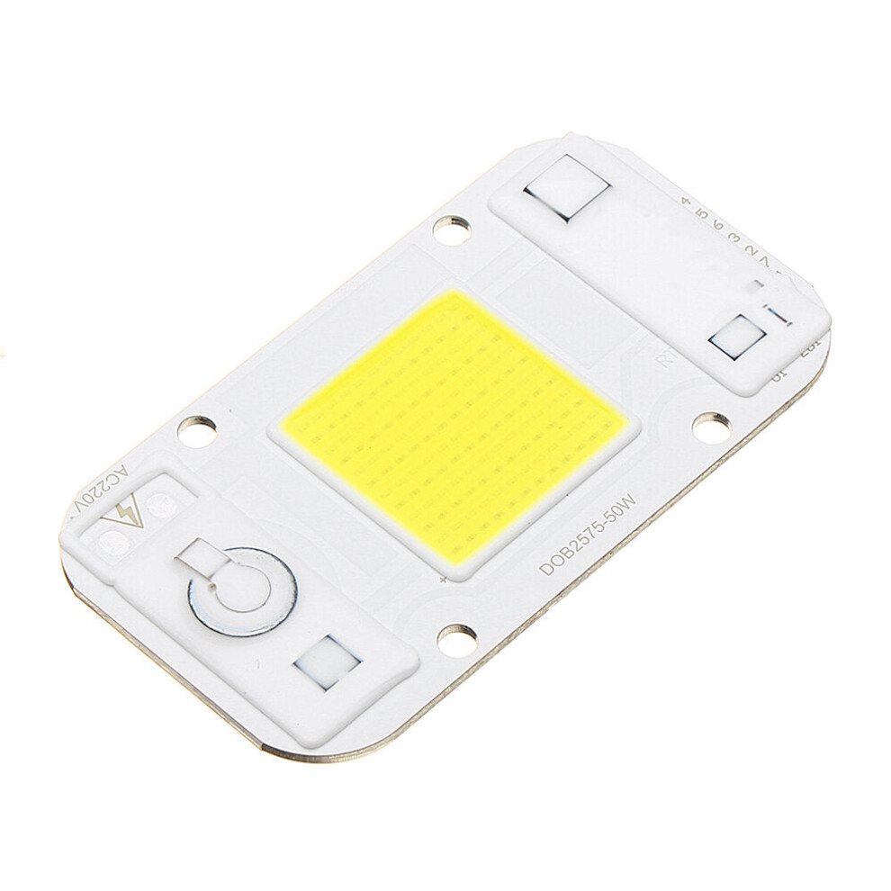 (White, 50W) 20W/30W/50W Warmwhite/White/Blue/Red/Green Cob Led Chip Floodlight Spotlight Ac220-240V 3592643656173
