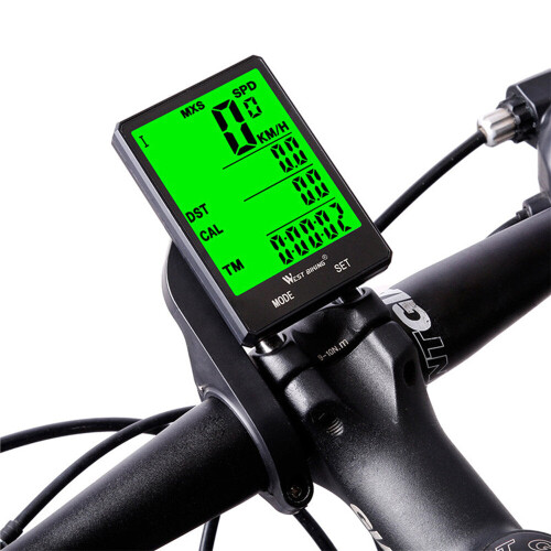 Bicycle Computer Backlight Wireless Waterproof Digital Bike Speedometer Odometer With Bike Stopwatch 2