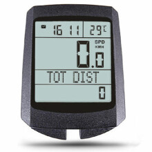 (White) Wireless Waterproof Bicycle Bike Cycle Computer Speedometer Odometer Shockproof