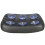 (6 Suction Cup) Motorcycle Rear Pillion Rectangular Seat Pad 6/8 Suction Cup Black For Harley Cruiser Custom 8